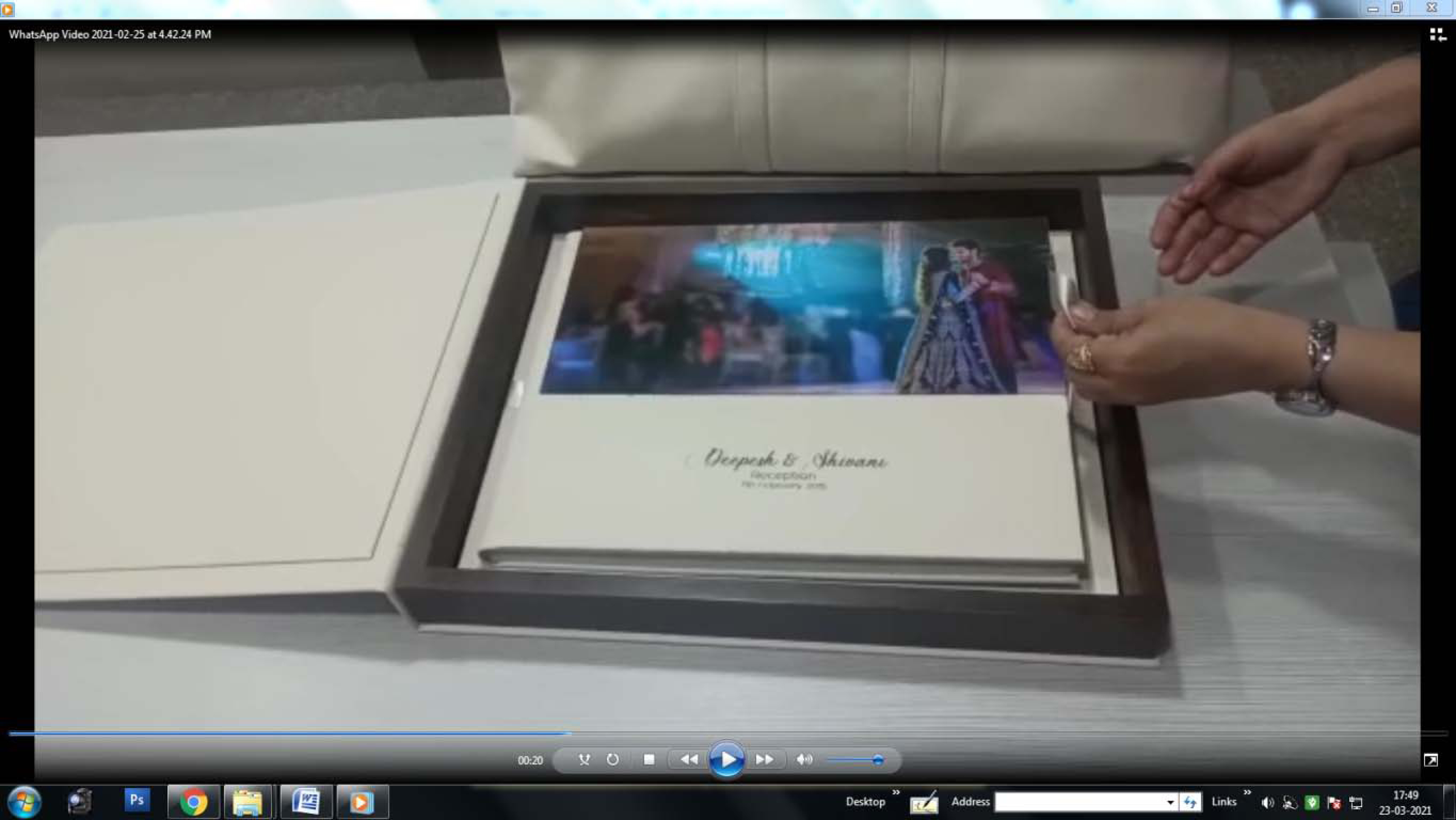 EMBOSS PRINTED ACRYLIC COVER